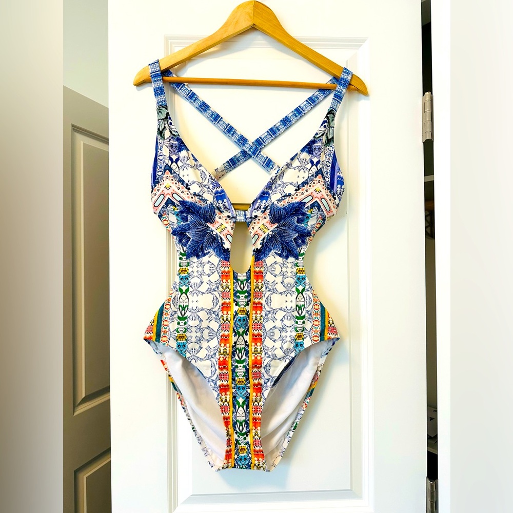 Classy and colorful, Large, One Piece Swimsuit